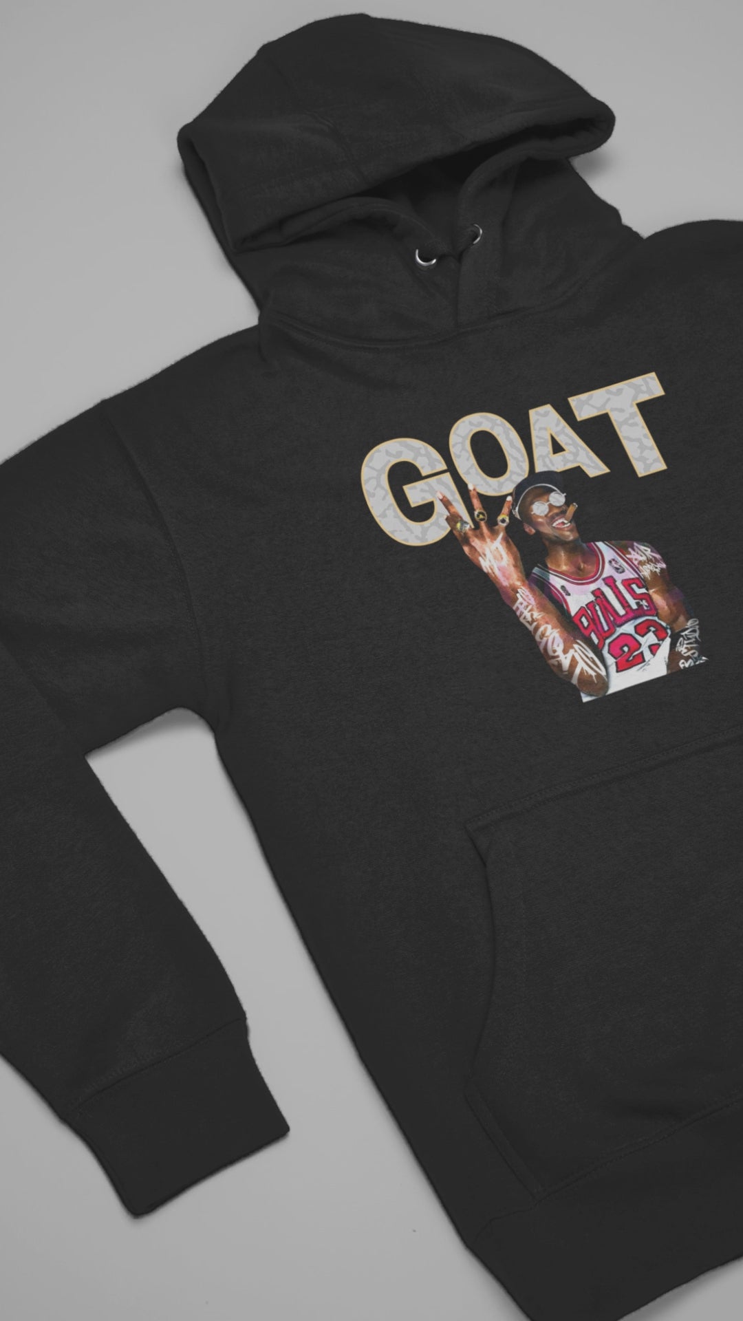 Elephant Print GOAT Hoodie, Matches Air 1's High OG Sail/University Red Sneakers
