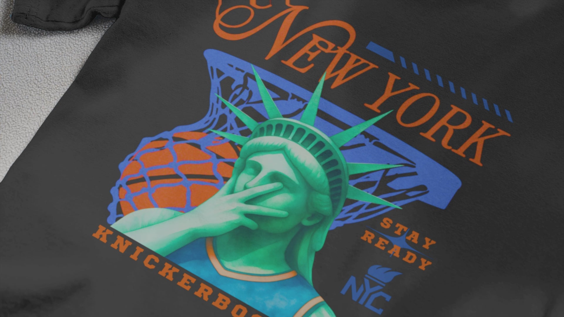New York Basketball Shirt, Statue of Liberty Knickerbockers T-Shirt