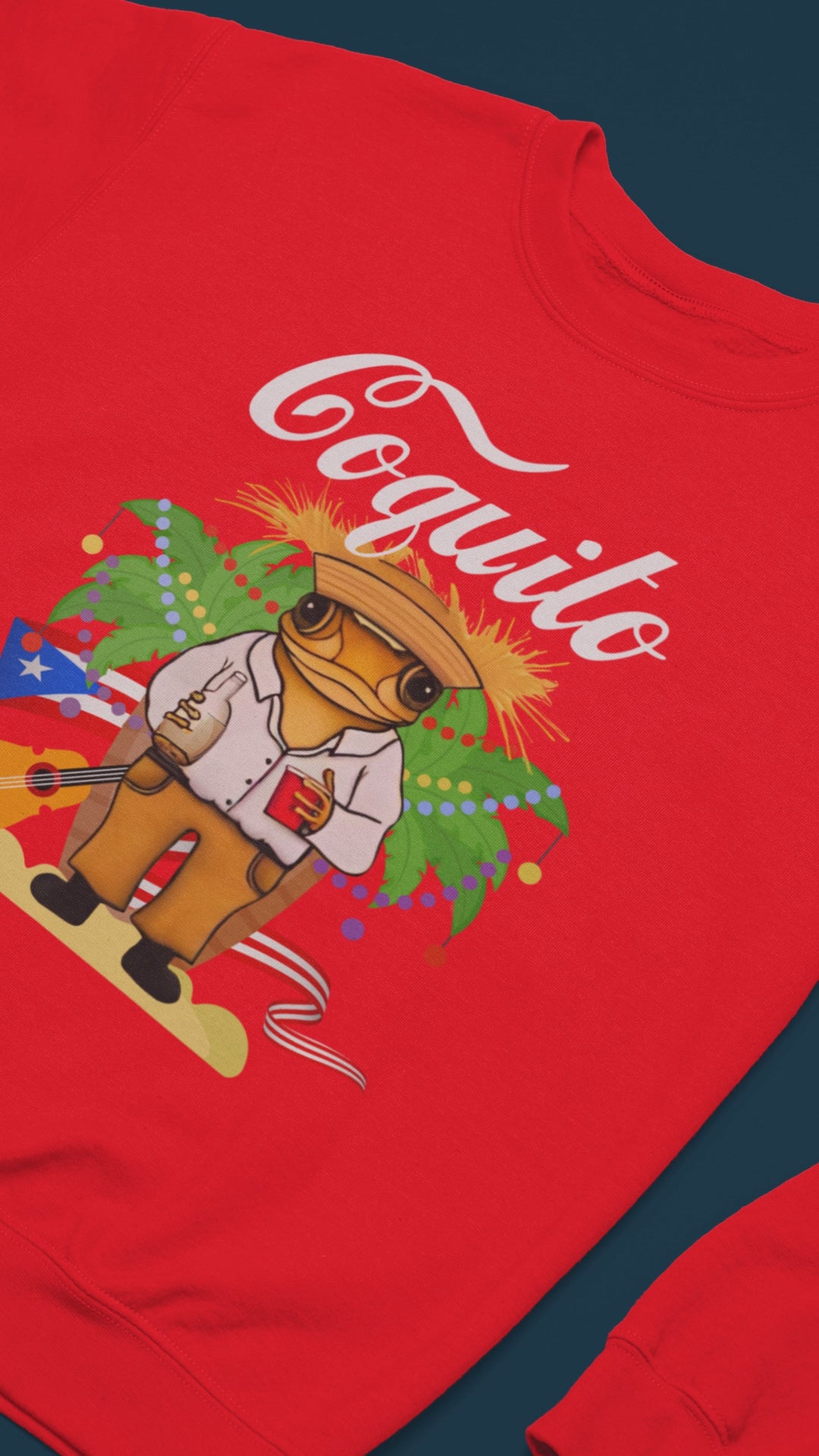 Coquito Christmas Shirt, Boricua Coqui Coquito vintage Sweatshirt