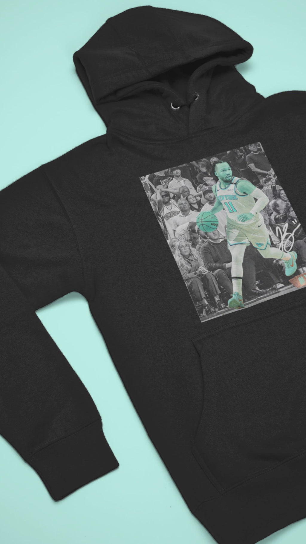 Jalen Brunson Hoodie, Matches Kobe Protro 6 Statue of Liberty Sneakers