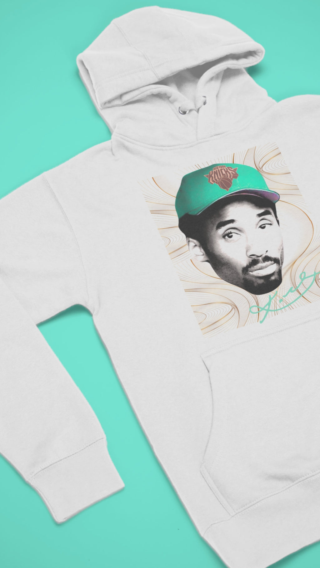 Knicks Kobe Head Hoodie, Matches Kobe Protro 6 Statue of Liberty Sneakers