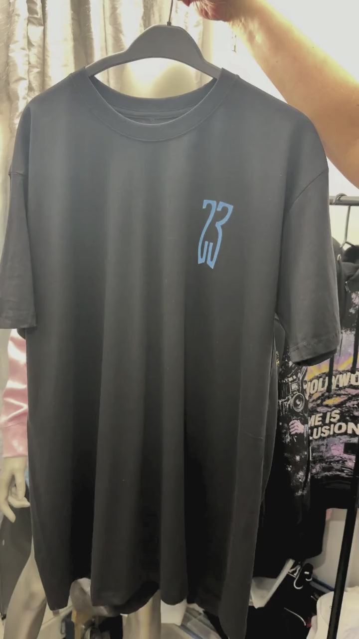 Metallic 23 Shirt, Matches Air 14's University Blue Sneakers