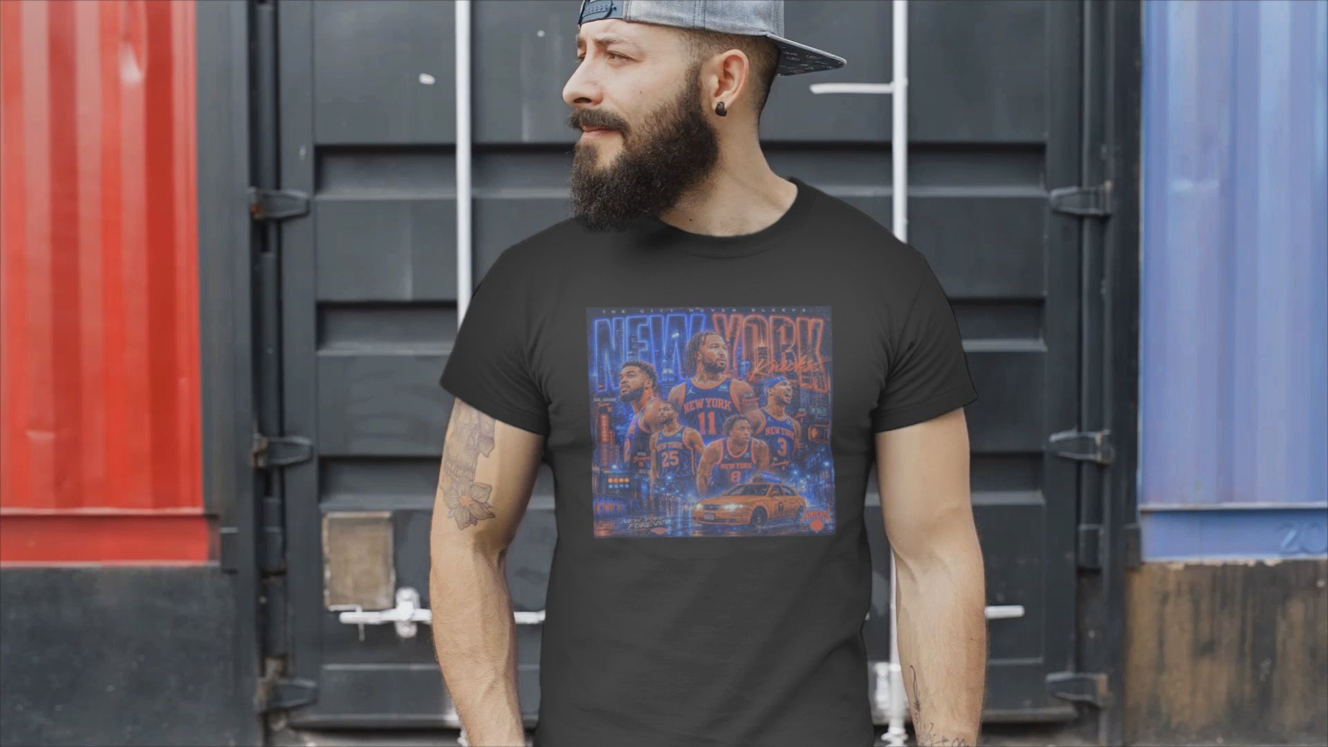 Knickerbockers Starting Five Graphic Tee, New York Knicks Shirt