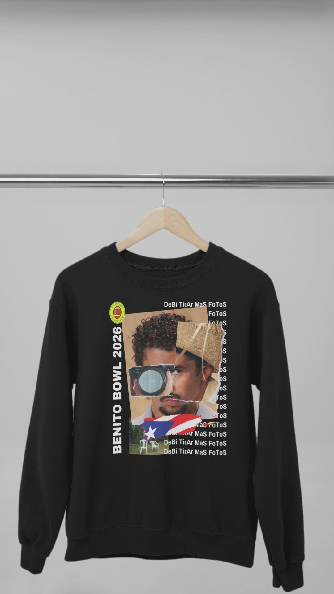 Bad Bunny Super Bowl 2026 Sweatshirt - Benito Bowl Fan Art Shirt