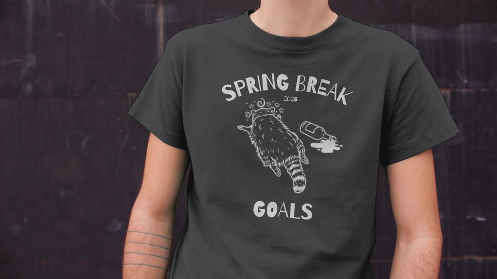 Funny Spring Break T-Shirt, Viral Drunk Raccoon Shirt