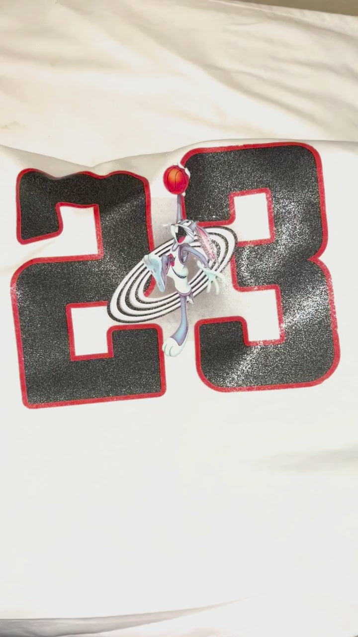 Glitter 23 Shirt, Matches AJ 9 SpaceJam Sneakers