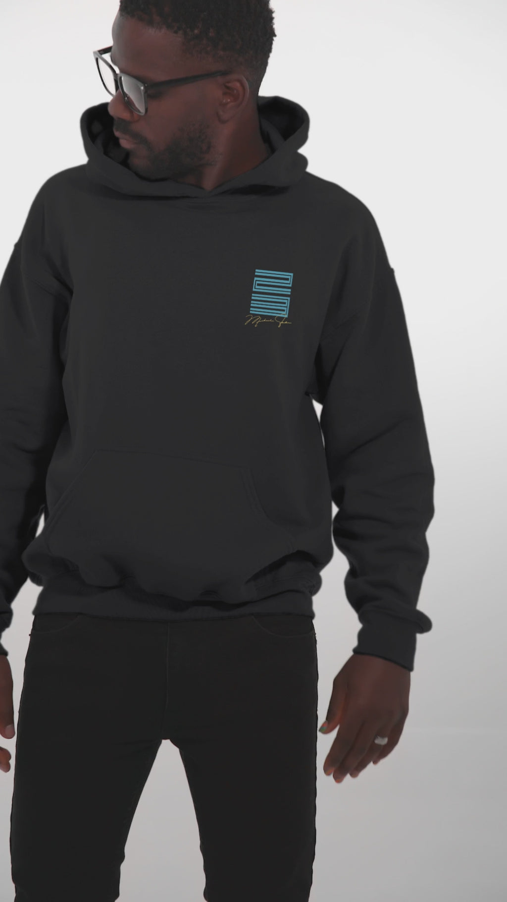 Gamma Eleven's 23 Hoodie, Matches Retro Air 11's Gamma Sneakers, Front & Back Graphic Shirt