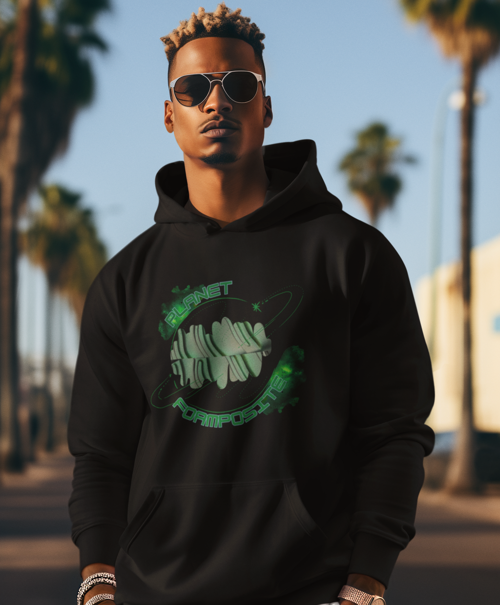 Foamposite Hoodie, Matches Foamposite Pro Pine Green Sneakers, Outer Space Shirt