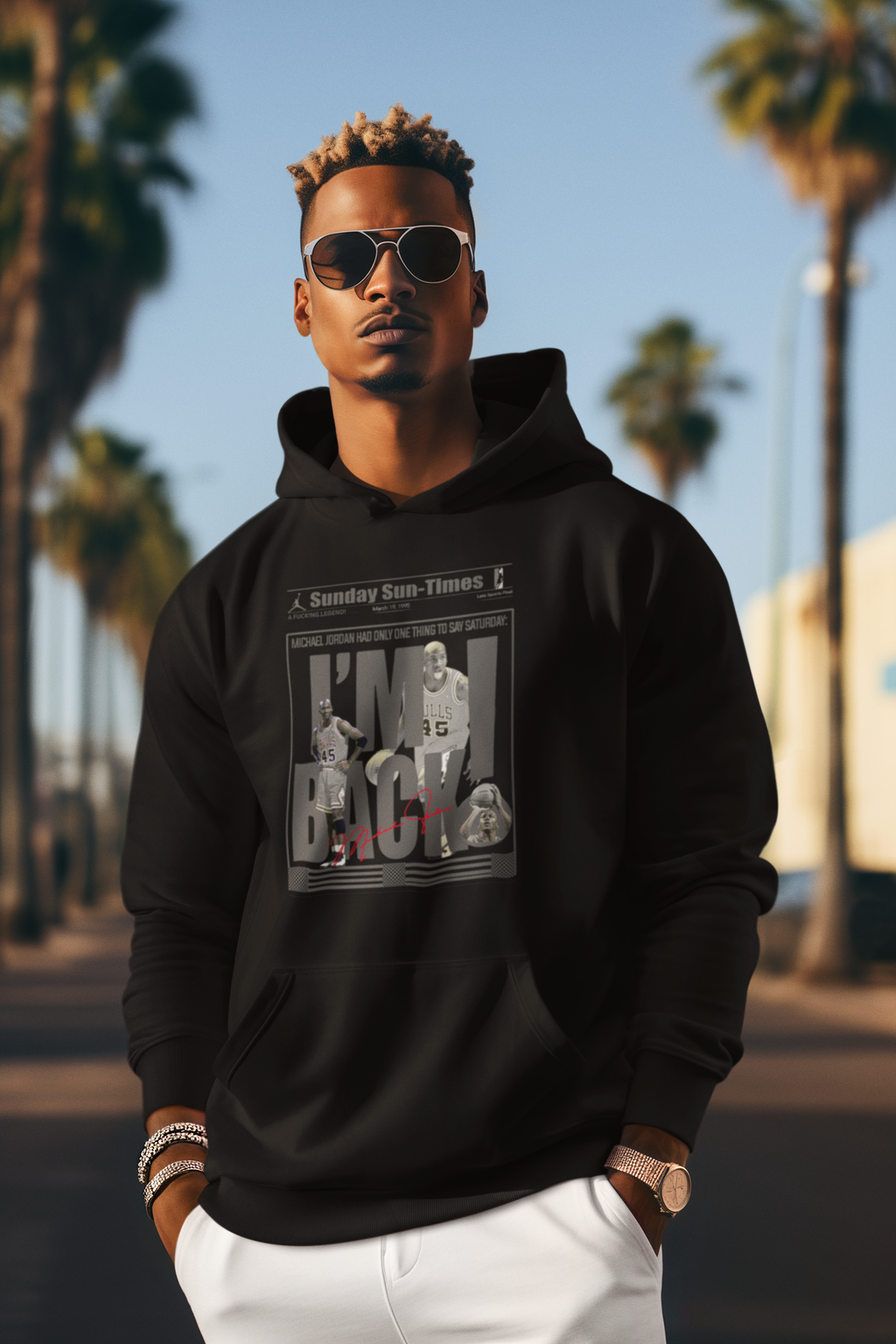 Retro Michael Jordan Newspaper Shirt, Matches Air 10s Shadow Sneakers