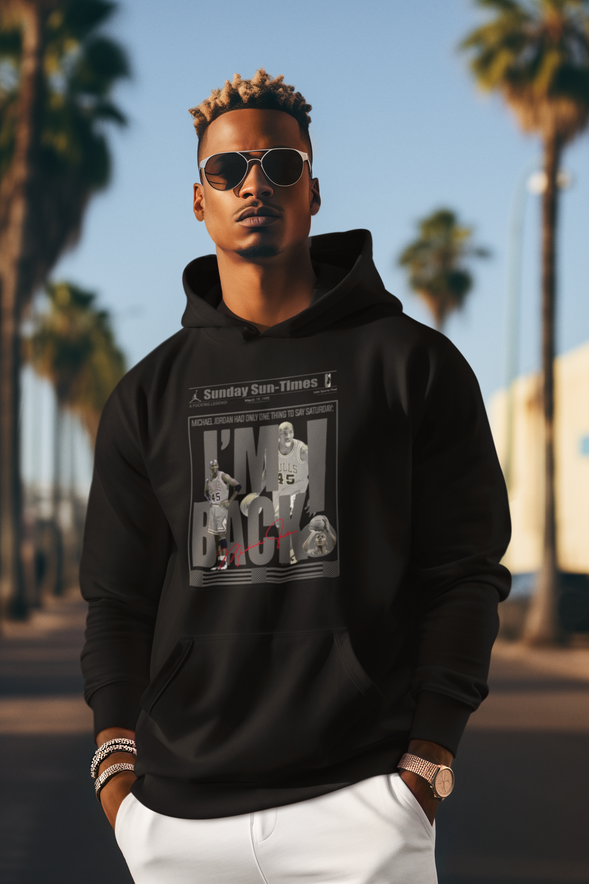 Retro Michael Jordan Newspaper Shirt, Matches Air 10s Shadow Sneakers