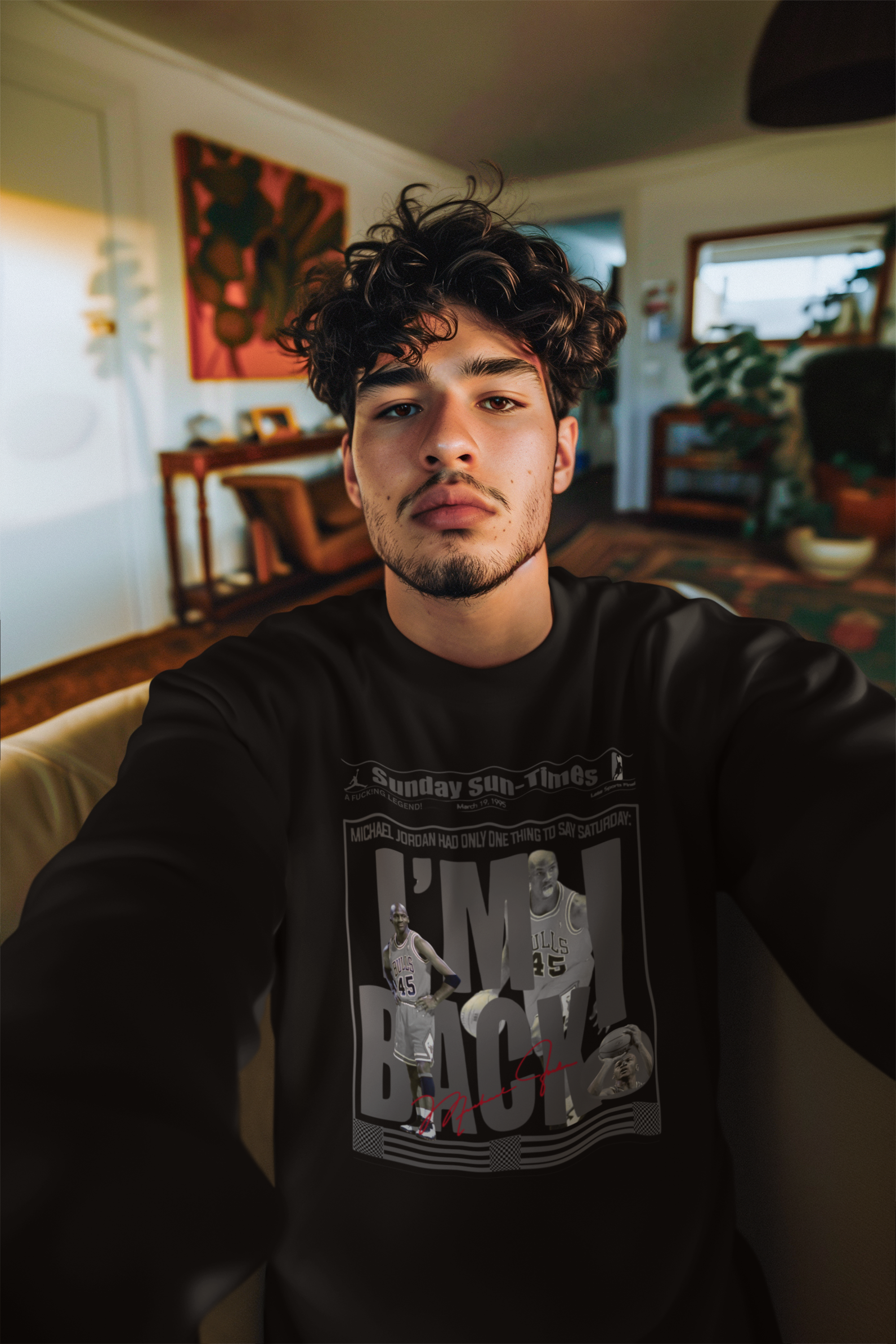 Retro Michael Jordan Newspaper Shirt, Matches Air 10s Shadow Sneakers