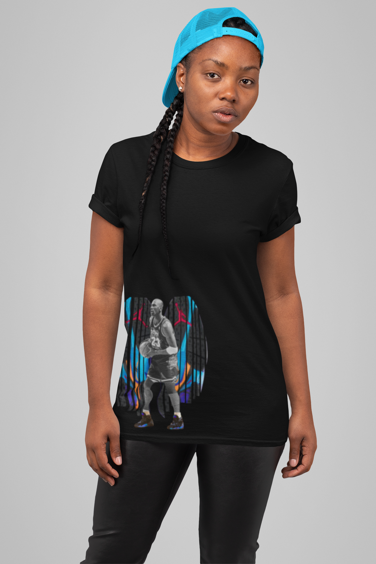 Aqua 8's T-Shirt, Matches Aqua 8 Retro Sneakers