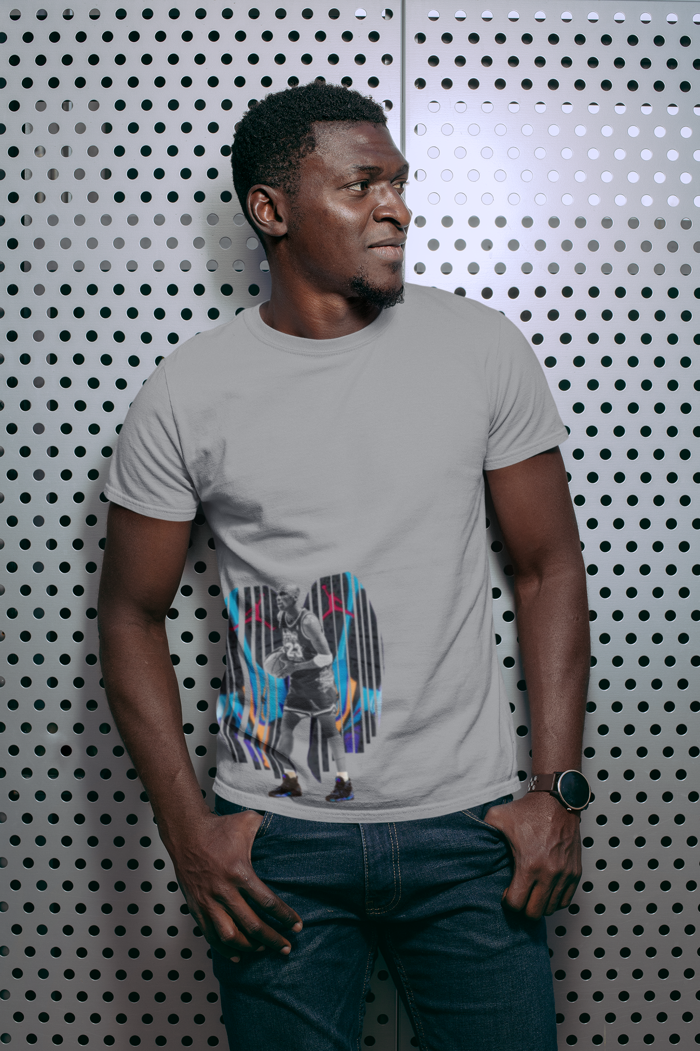 Aqua 8's T-Shirt, Matches Aqua 8 Retro Sneakers