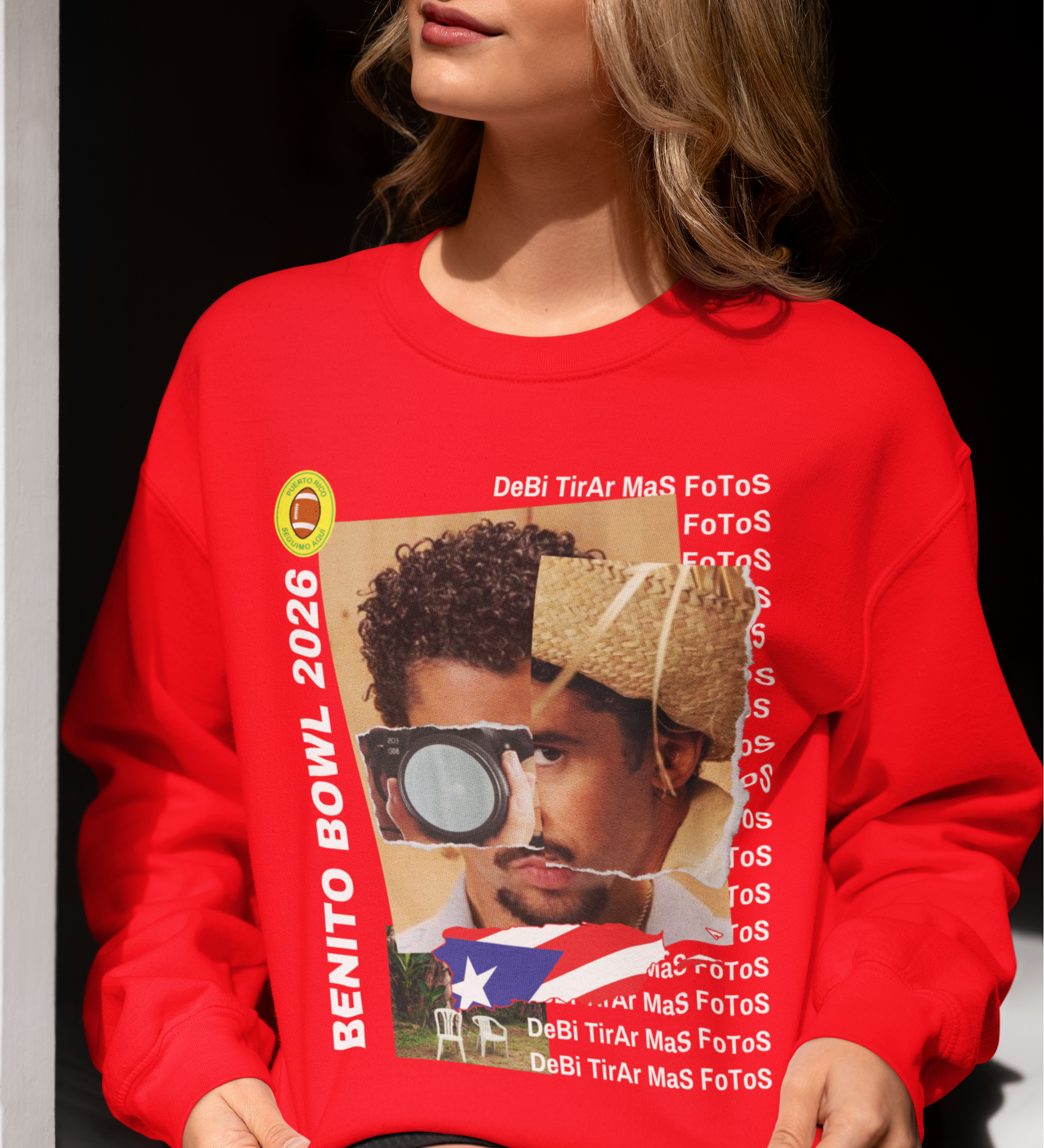 Bad Bunny Super Bowl 2026 Sweatshirt - Benito Bowl Fan Art Shirt