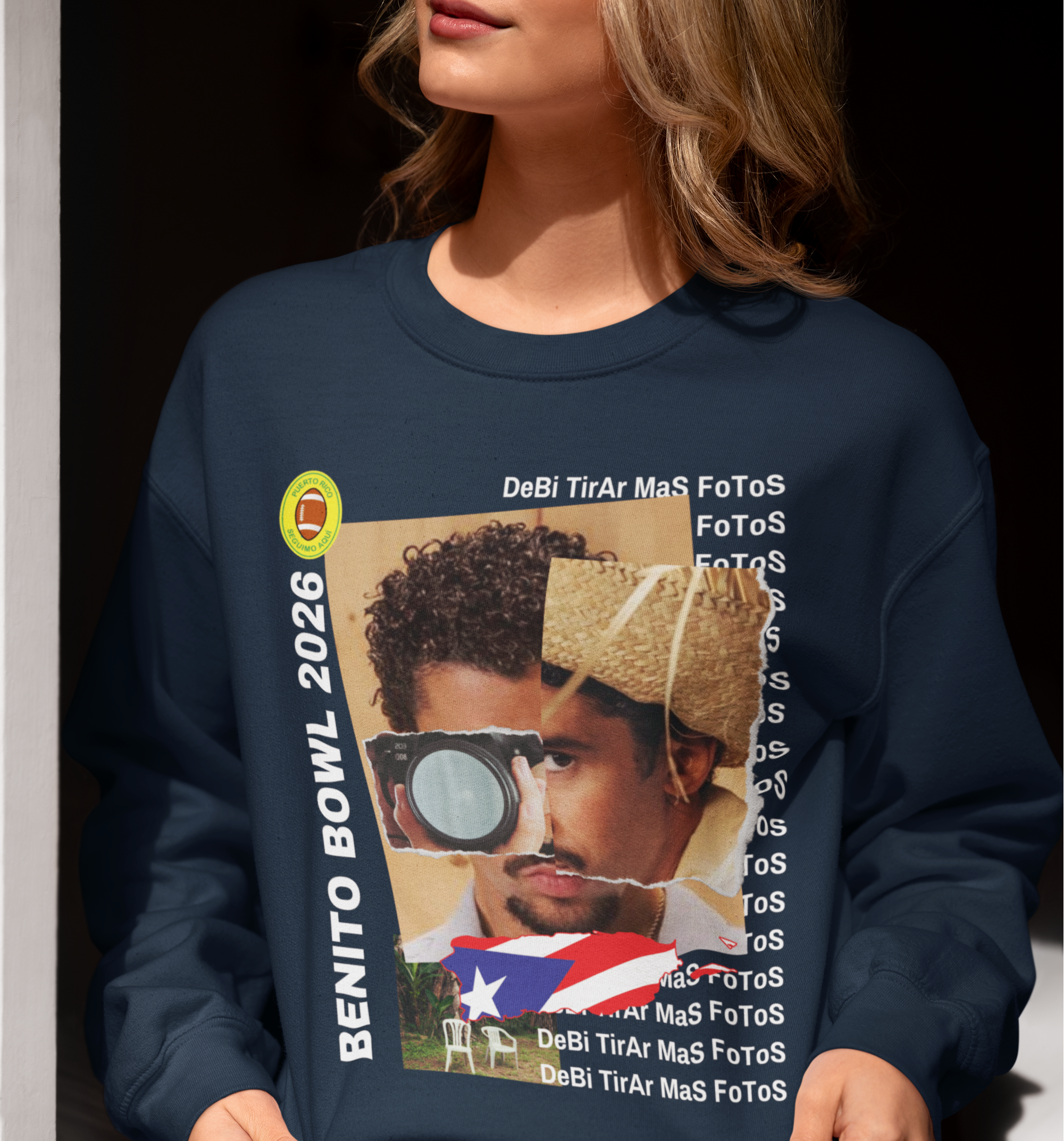 Bad Bunny Super Bowl 2026 Sweatshirt - Benito Bowl Fan Art Shirt