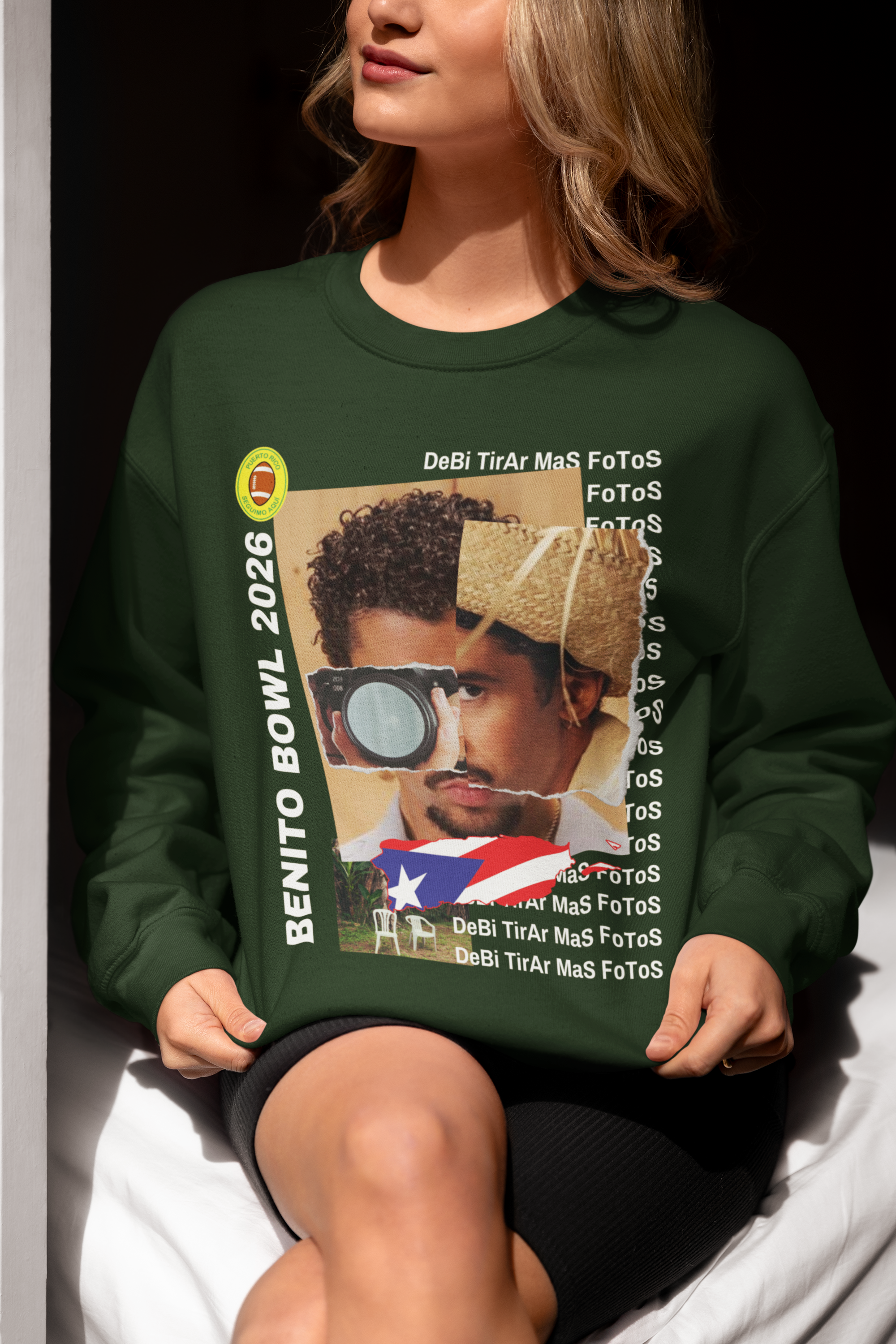 Bad Bunny Super Bowl 2026 Sweatshirt - Benito Bowl Fan Art Shirt