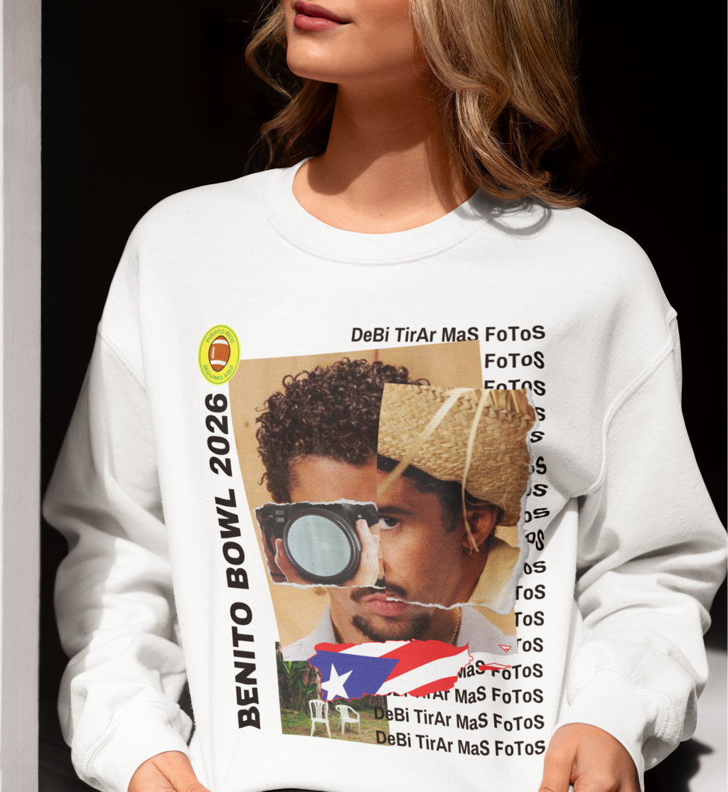 Bad Bunny Super Bowl 2026 Sweatshirt - Benito Bowl Fan Art Shirt