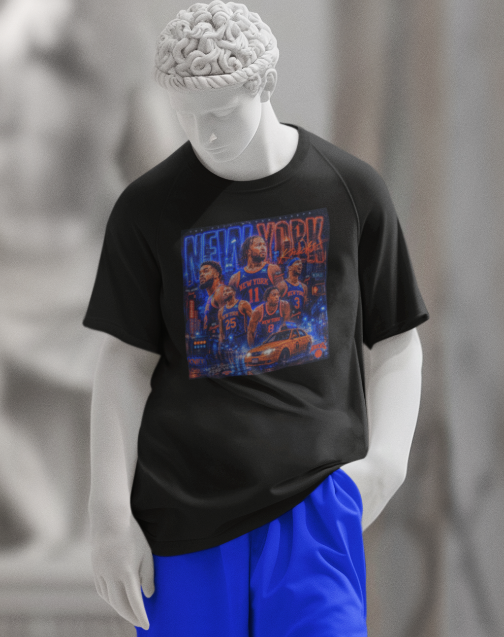 Knickerbockers Starting Five Graphic Tee, New York Knicks Shirt