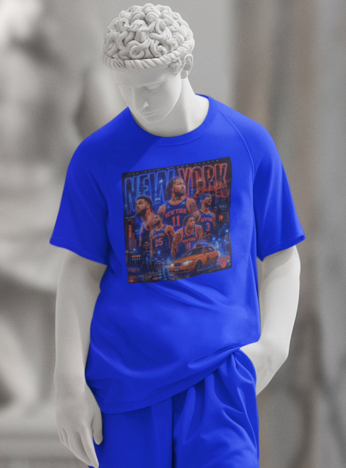 Knickerbockers Starting Five Graphic Tee, New York Knicks Shirt