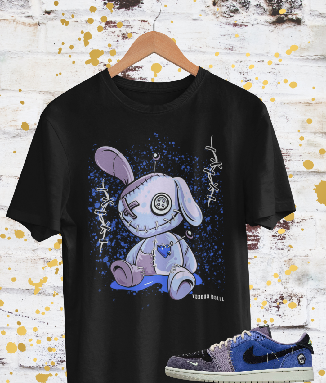 Voodoo Doll Hoodie, Matches Zion Williamson Air 1's OG Low Voodoo Sneakers, Voodoo Alternate Shirt, Retro 1s Sweatshirt